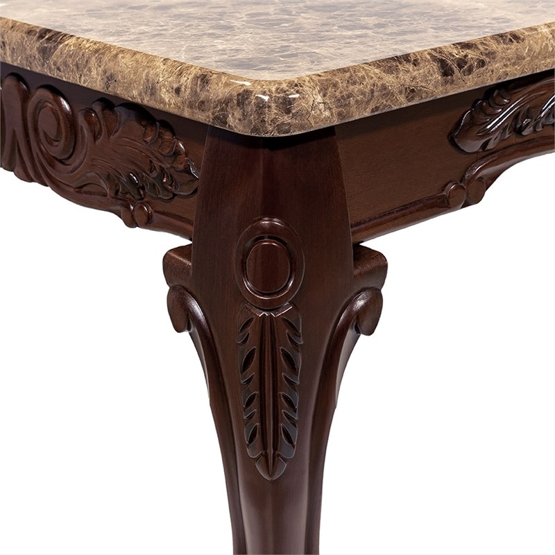 Pemberly Row 3 Piece Coffee Table Set in Dark Oak