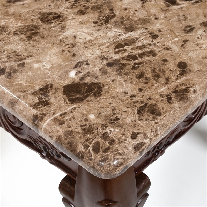 Pemberly Row 3 Piece Coffee Table Set in Dark Oak