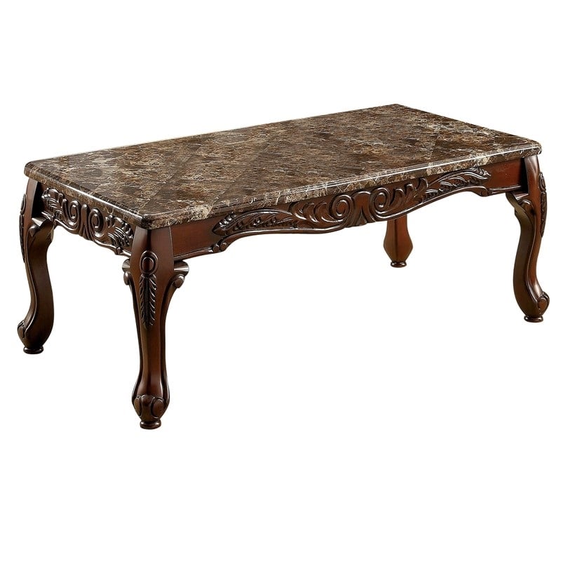 Pemberly Row 3 Piece Coffee Table Set in Dark Oak