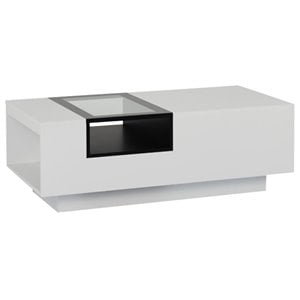 Pemberly Row Sydney Coffee Table in White