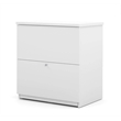Pemberly Row 2Drawers Vertical White Wood Filing Cabinet Easy Assembly