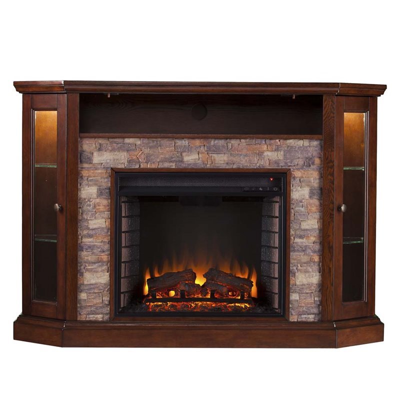Pemberly Row Corner LED Fireplace 50
