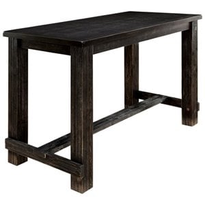 Pemberly Row Stanton Pub Table in Antique Black