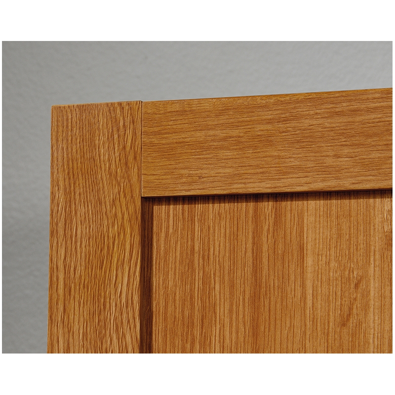 Pemberly Row Engineered Wood 4-Adjustable Shelf Storage Cabinet in Highland Oak