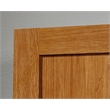 Pemberly Row Engineered Wood 4-Adjustable Shelf Storage Cabinet in Highland Oak