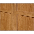 Pemberly Row Engineered Wood 4-Adjustable Shelf Storage Cabinet in Highland Oak