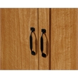 Pemberly Row Engineered Wood 4-Adjustable Shelf Storage Cabinet in Highland Oak