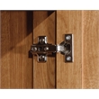 Pemberly Row Engineered Wood 4-Adjustable Shelf Storage Cabinet in Highland Oak