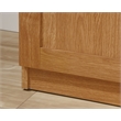 Pemberly Row Engineered Wood 4-Adjustable Shelf Storage Cabinet in Highland Oak