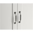 Pemberly Row Contemporary Engineered Wood Storage Cabinet in White