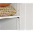 Pemberly Row Contemporary Engineered Wood Storage Cabinet in White