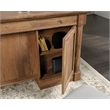 Pemberly Row Contemporary Engineered Wood Office Executive Desk in Vintage Oak