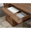 Pemberly Row Contemporary Engineered Wood Office Executive Desk in Vintage Oak