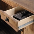Pemberly Row Contemporary Wood L Shaped Computer Desk in Vintage Oak