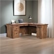 Pemberly Row Contemporary Wood L Shaped Computer Desk in Vintage Oak