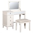 Pemberly Row 2 Piece Bedroom Vanity Set in White