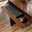Pemberly Row Engineered Wood Computer Desk with Hutch in Curado Cherry