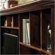 Pemberly Row Engineered Wood Computer Desk with Hutch in Curado Cherry