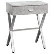 Pemberly Row Accent Nightstand in Gray Cement