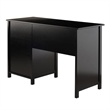 Pemberly Row Transitional Composite Wood Office Writing Desk in Black