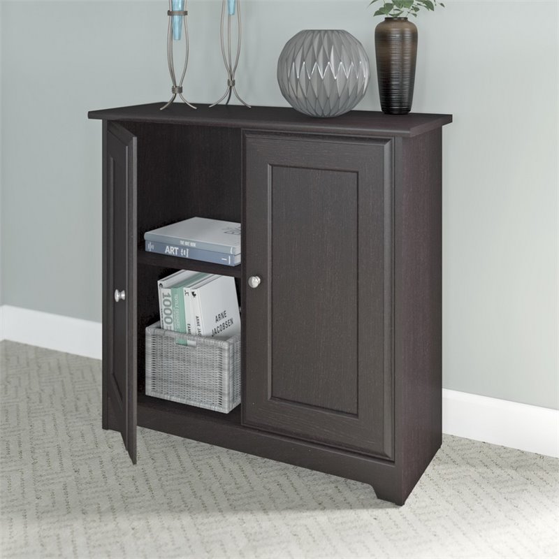 Pemberly Row 2 Door Small Storage in Espresso Oak PR1451141