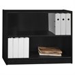 Pemberly Row 2 Shelf Bookcase in Huali Black