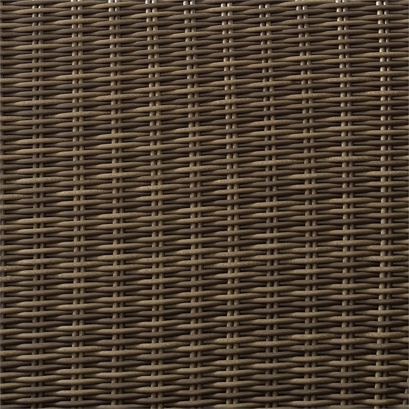 Pemberly Row 2 Piece Outdoor Wicker Seating Set with Sangria Cushions