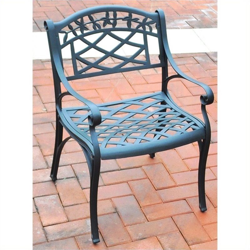 Pemberly Row Arm Chair in Charcoal Black (Set of 2)