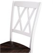 Pemberly Row Wood Turned Leg Dining Side Chair in White (Set of 2)