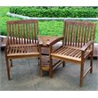Pemberly Row Acacia Double Corner Patio Chair