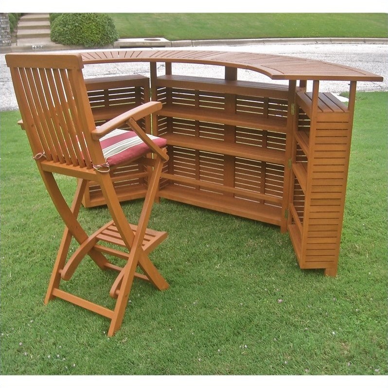 Pemberly Row Multi-Section Folding Bar Table
