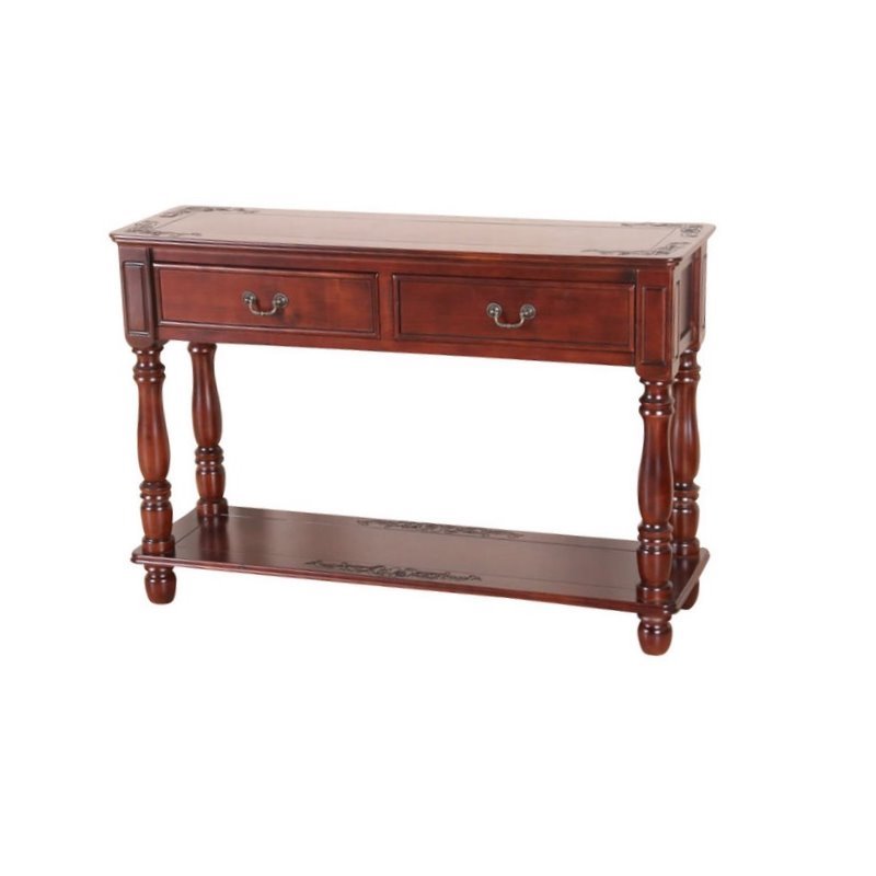 Pemberly Row 2 Drawer Console Table in Walnut Stain PR373555