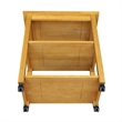 Pemberly Row Microwave Cart in Medium Oak