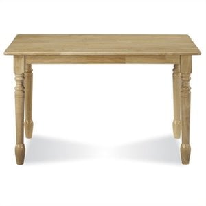 Pemberly Row Solid Casual Dining Table in Natural Brown