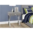 Pemberly Row Accent Nightstand in Dark Taupe