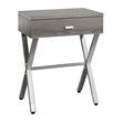 Pemberly Row Accent Nightstand in Dark Taupe