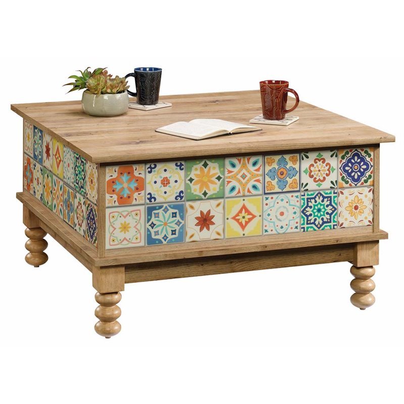 Pemberly Row Square Lift Top Coffee Table In Antigua Chestnut Pr Pemberly Row Square Lift Top Coffee Table In Antigua Chestnut