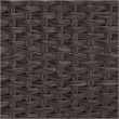 Pemberly Row Traditional Wicker / Rattan Patio Ottoman in Brown