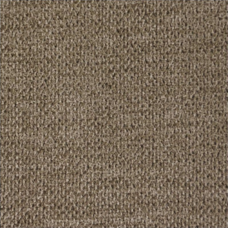 Pemberly Row Contemporary Fabric Upholstered Sofa in Fawn Tan