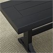 Pemberly Row Wood Dining Bench in Antique Black