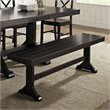Pemberly Row Wood Dining Bench in Antique Black