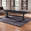 Pemberly Row Wood Dining Bench in Antique Black