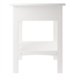 Pemberly Row Transitional Solid Wood End Table with Drawer in White