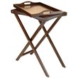 Pemberly Row End Table Coffee Accent Table Rectangle in Solid Wood - Walnut