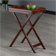 Pemberly Row End Table Coffee Accent Table Rectangle in Solid Wood - Walnut