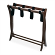 Pemberly Row Transitional Solid Wood Luggage Rack in Antique Walnut