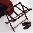 Pemberly Row Transitional Solid Wood Luggage Rack in Antique Walnut