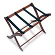 Pemberly Row Transitional Solid Wood Luggage Rack in Antique Walnut