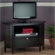 Pemberly Row Transitional Solid Wood Corner TV Stand in Espresso