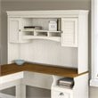 Pemberly Row Hutch for L Shaped Desk in Antique White